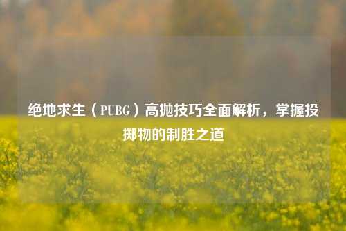 绝地求生（PUBG）高抛技巧全面解析，掌握投掷物的制胜之道