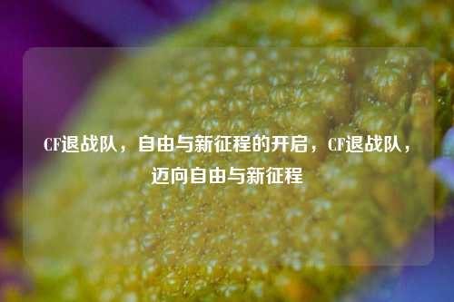 CF退战队，自由与新征程的开启，CF退战队，迈向自由与新征程