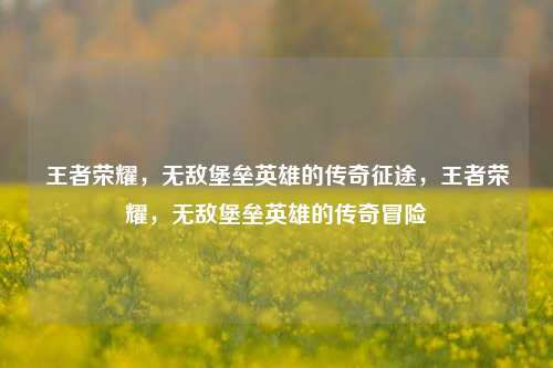 王者荣耀，无敌堡垒英雄的传奇征途，王者荣耀，无敌堡垒英雄的传奇冒险
