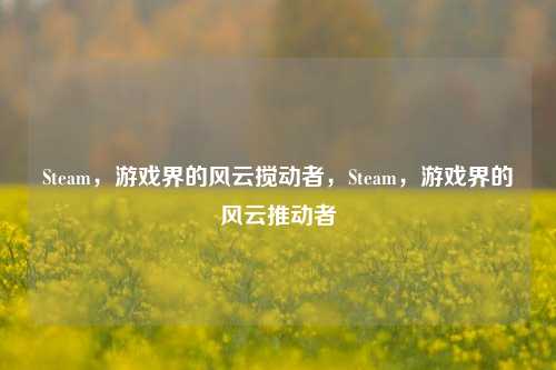 Steam，游戏界的风云搅动者，Steam，游戏界的风云推动者