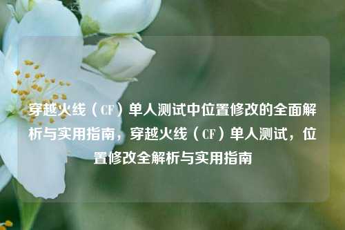 穿越火线（CF）单人测试中位置修改的全面解析与实用指南，穿越火线（CF）单人测试，位置修改全解析与实用指南
