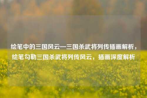 绘笔中的三国风云—三国杀武将列传插画解析，绘笔勾勒三国杀武将列传风云，插画深度解析
