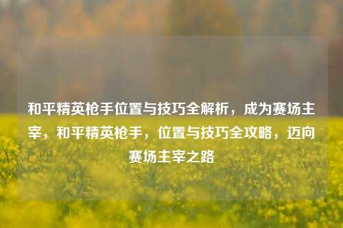 和平精英枪手位置与技巧全解析，成为赛场主宰，和平精英枪手，位置与技巧全攻略，迈向赛场主宰之路