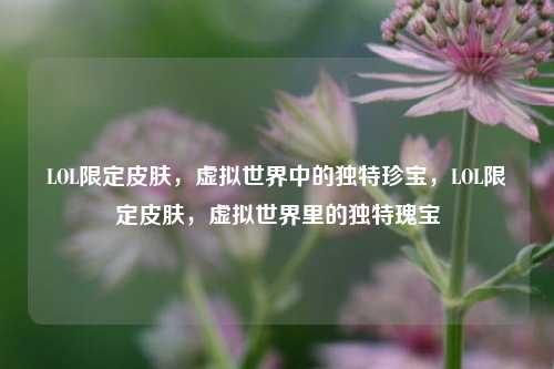 LOL限定皮肤，虚拟世界中的独特珍宝，LOL限定皮肤，虚拟世界里的独特瑰宝