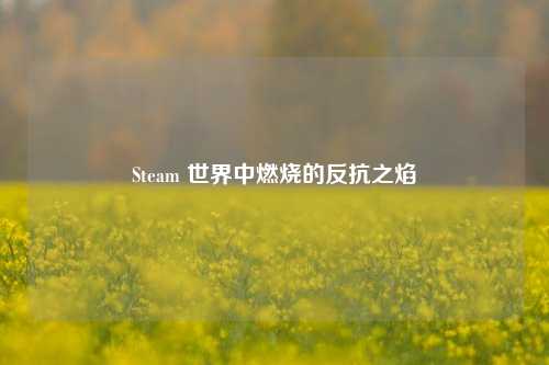 Steam 世界中燃烧的反抗之焰