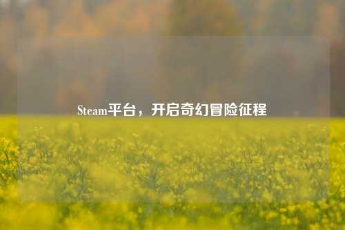 Steam平台，开启奇幻冒险征程
