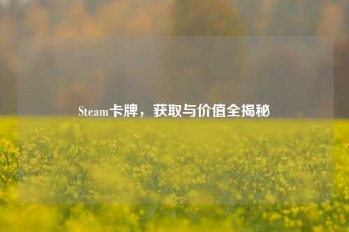 Steam卡牌，获取与价值全揭秘