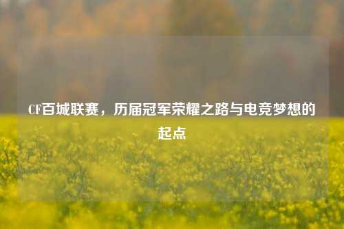 CF百城联赛，历届冠军荣耀之路与电竞梦想的起点