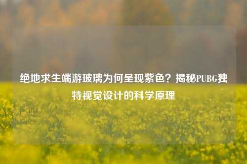 绝地求生端游玻璃为何呈现紫色？揭秘PUBG独特视觉设计的科学原理