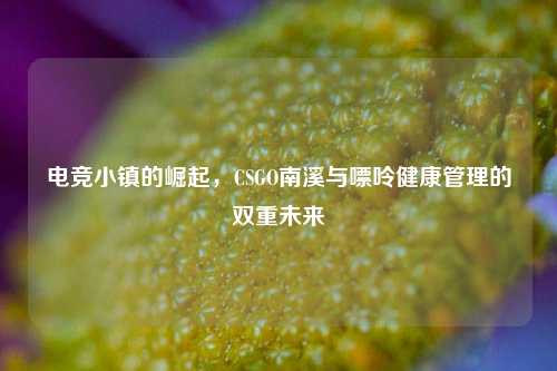 电竞小镇的崛起，CSGO南溪与嘌呤健康管理的双重未来