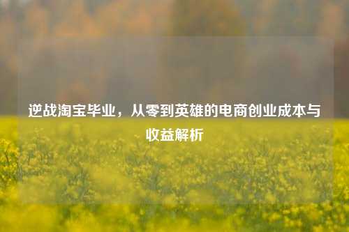 逆战     毕业，从零到英雄的电商创业成本与收益解析