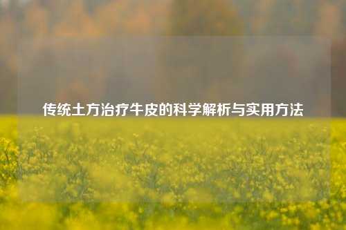 传统土方治疗牛皮的科学解析与实用     