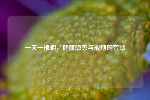 一天一根烟，健康隐患与戒烟的智慧