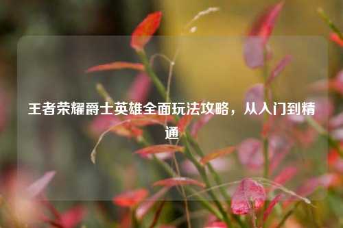王者荣耀爵士英雄全面玩法攻略，从入门到精通