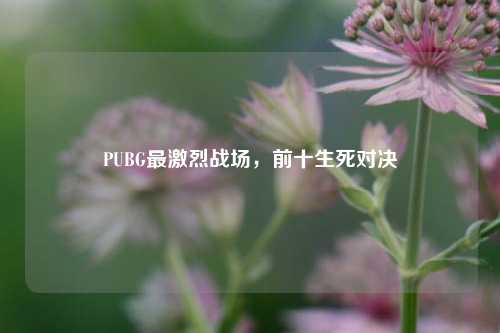 PUBG最激烈战场，前十生死对决