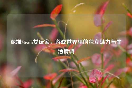 深圳Steam女玩家，游戏世界里的独立魅力与生活情调