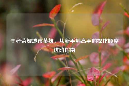 王者荣耀城市英雄，从新手到高手的操作顺序进阶指南